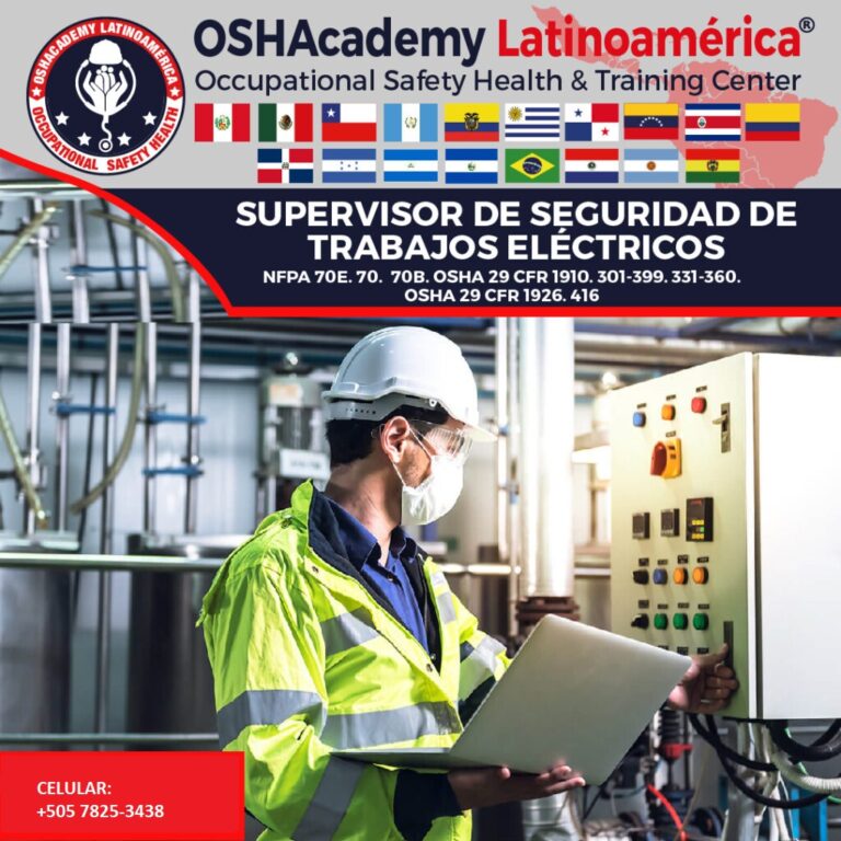 MASTER CLASS SUPERVISOR DE SEGURIDAD DE TRABAJOS ELÉCTRICOS